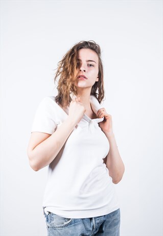 TOMMY HILFIGER VINTAGE WHITE POLO SHIRT