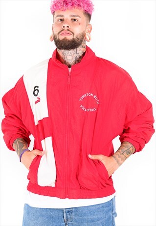 VINTAGE 80S PUMA SHELL JACKET / S4467