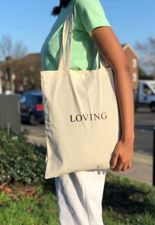 LOVING COTTON SHOPPING TOTE BAG