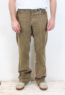 Vintage HB 31 Men W36 L36 Regular Fit Bootcut Corduroy Pants
