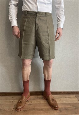 Mens ETRO linen brown shorts summer size 50