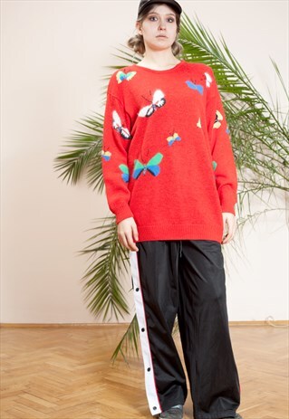 UNIQUE VINTAGE KNIT SWEATER BY MALINA WONG