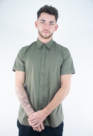 VINTAGE RARE PRADA SHORT SLEEVE SHIRT FOR MEN