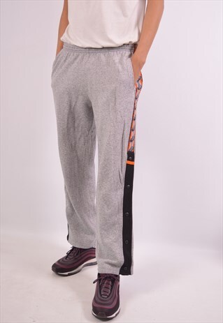 VINTAGE ASICS TRACKSUIT TROUSERS GREY