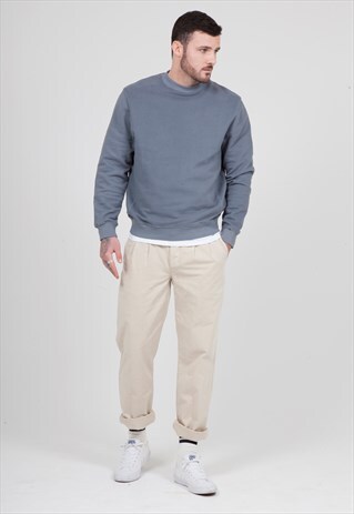 HIGH NECK SWEAT IN GREY