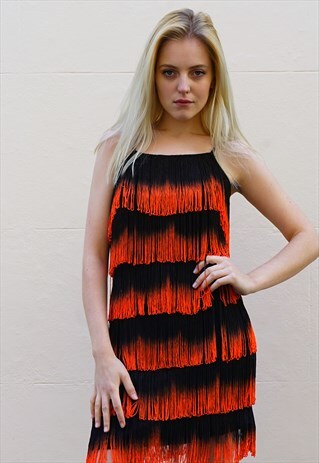 1920'S FRINGED FLAPPER DRESS