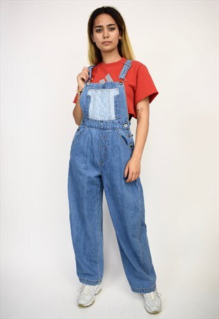 VINTAGE 90'S NO BOUNDARIES DENIM DUNGAREES