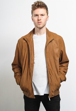 VINTAGE SUEDE BOMBER JACKET