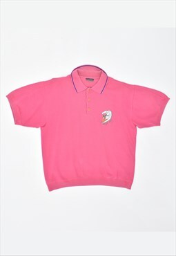 Vintage 90's Stefanel Polo Shirt Pink