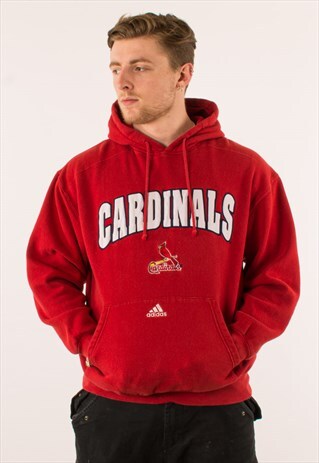 VINTAGE RED ADIDAS ST LOUIS CARDINALS HOODIE PULLOVER