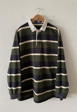 Vintage POLO RALPH LAUREN Rugby Shirt Long Sleeve Top 90s