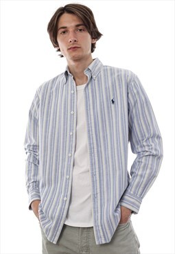 Vintage POLO RALPH LAUREN Shirt Striped Blue