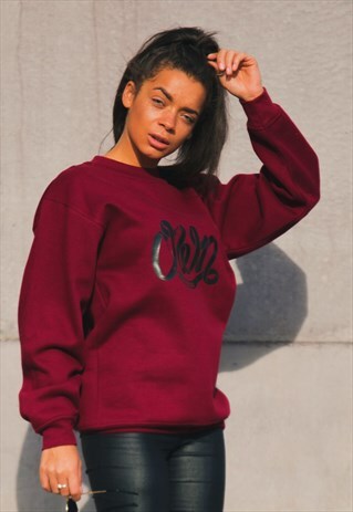 OC FEMALE SIGNATURE SWEATSHIRT - MAROON
