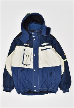 Vintage 90's Asics Ski Jacket Colourblock Blue