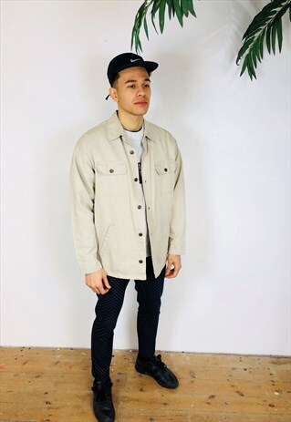 CREAM MARLBORO DENIM JACKET