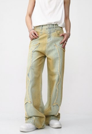 Men's vintage distressed pop jeans S VOL.3