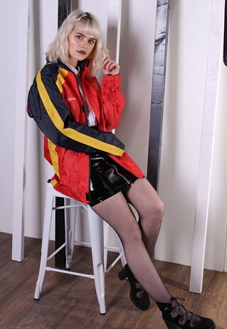 VINTAGE 90S SHELL JACKET/WINDBREAKER. UNISEX SPORTSWEAR.