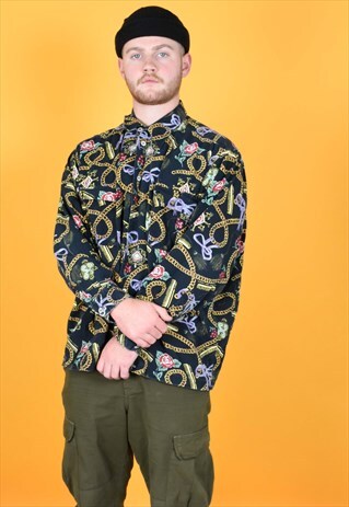 VINTAGE STUSSY GOLD CHAIN SHIRT