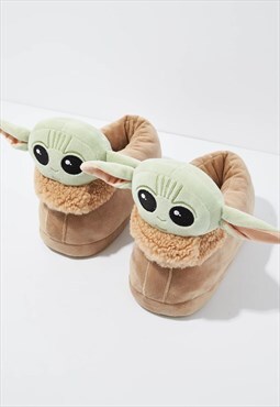 Yoda Mandalorian Unisex Plush Novelty Slippers 