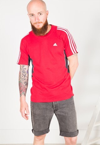 ON SALE VINTAGE 90S ADIDAS SPORT T-SHIRT/ S3636
