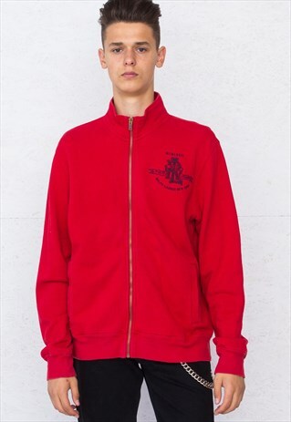 VINTAGE RED RALPH LAUREN TRACK JACKET