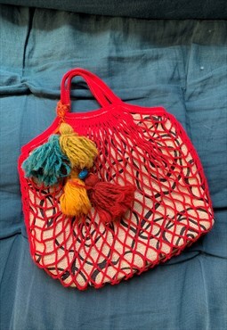 Reworked String Fishnet bag Slouchy Praire Novelty bag