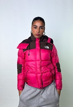 Pink Brown The North Face Nuptse Baltoro 800 Puffer Jacket