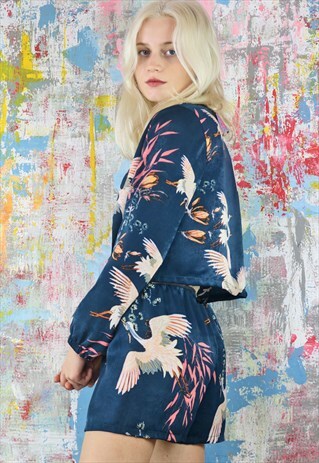 SHORTS & TOP CO-ORDINATES IN FLOWER & STORK PRINT