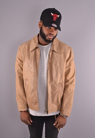 QUILTED SUEDE ZIP UP JACKET DC049