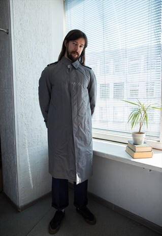 VINTAGE 70'S GREY MINIMALIST COAT