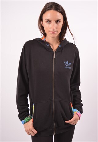 VINTAGE ADIDAS HOODIE SWEATER BLACK