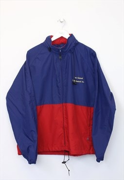 Vintage Signature crazy jacket in red and blue. Best fits XL