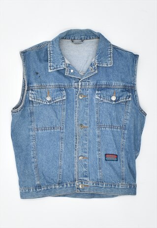 VINTAGE 90'S DENIM GILET BLUE