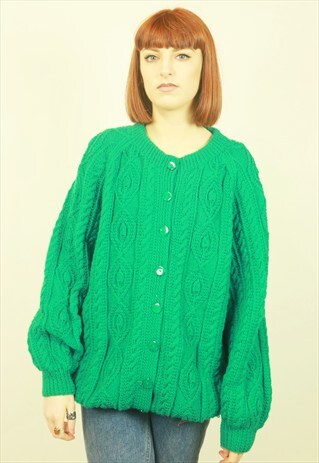 VINTAGE GREEN CARDIGAN