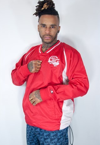 CHAMPION EMBROIDED POLY SWEATSHIRT