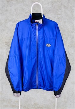 Vintage 90s Blue Nike Jacket 3M Reflective XL