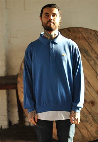 VINTAGE 80S CHEMISE LACOSTE POLO COLLAR SWEATER