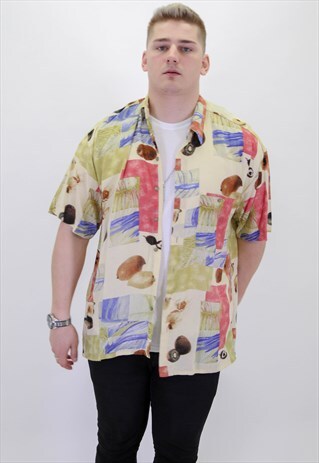 VINTAGE PATTERN FESTIVAL SHIRT