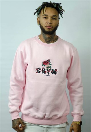 FLORIST PINK SWEATSHIRT