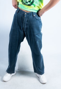 Vintage Levi's 551 Mom Jeans in Dark Blue Denim
