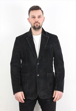 Vintage L Men UK 42 US Blazer Cords Corduroy Suit Jacket 
