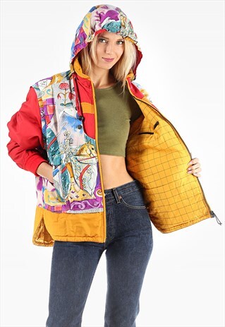 PARKA JACKET HOODED SKIING WINDBREAKER