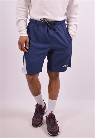 VINTAGE ASICS SPORT SHORTS NAVY BLUE