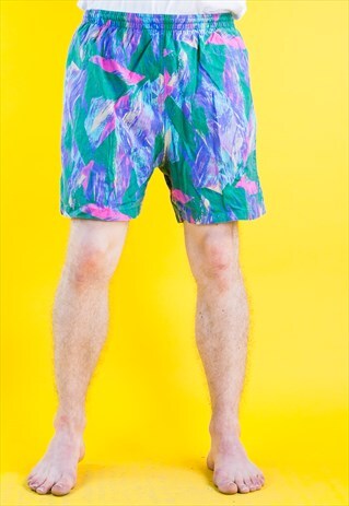 VINTAGE 80'S SWIMMING BEACH SHORTS