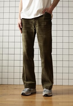 Vintage LEVIS Corduroy Pants Trousers 70s 80s Green