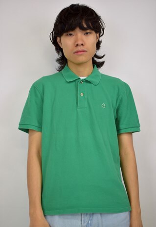 VINTAGE 90S CARHARTT GREEN POLO SHIRT