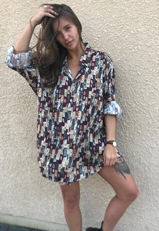 OVERSIZED RETRO 90S 80S VINTAGE UNISEX FESTIVAL SHIRT