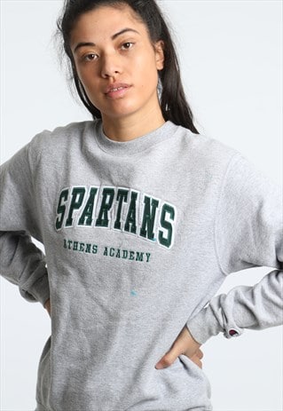 90S CHAMPION EMBROIDERED LOGO SPARTANS SWEATSHIRT