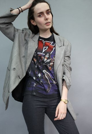 VINTAGE 90'S CHECKED BLAZER JACKET