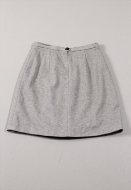 Vintage Dolce & Gabbana Skirt in Grey Wool Mini Skirt W30